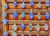 Selection of traditional Middle Eastern amulets, hamsa